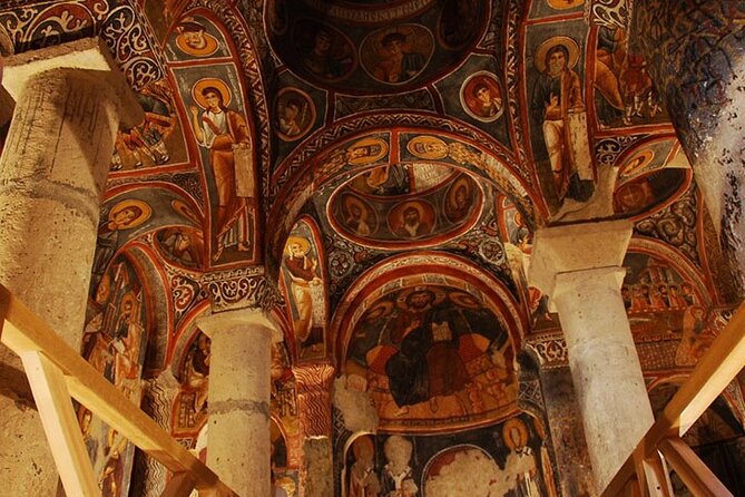 4-Days Cappadocia, Pamukkale and Ephesus Tour from Istanbul - Selime Monastery, Pigeon Valley, and the Göreme Open-Air Museum fresco moment