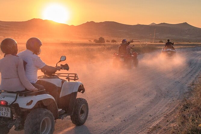 Atv tour in Cappadocia - Stop 1: Rose Valley, sharp ridges, and that pink sunset mood