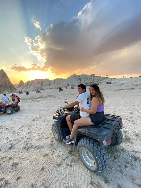 Cappadocia: ATV Adventure Tour with Transfer - Love Valley at the end, with a sunset-style viewpoint