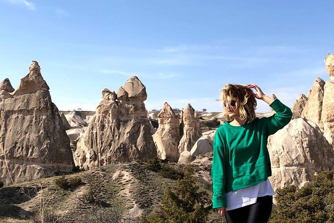 Cappadocia: Blue Tour and Sunrise Balloon Tour - The Blue Tour route: Red and Rose Valleys, Çavuşin Cave Village, and the lunch break