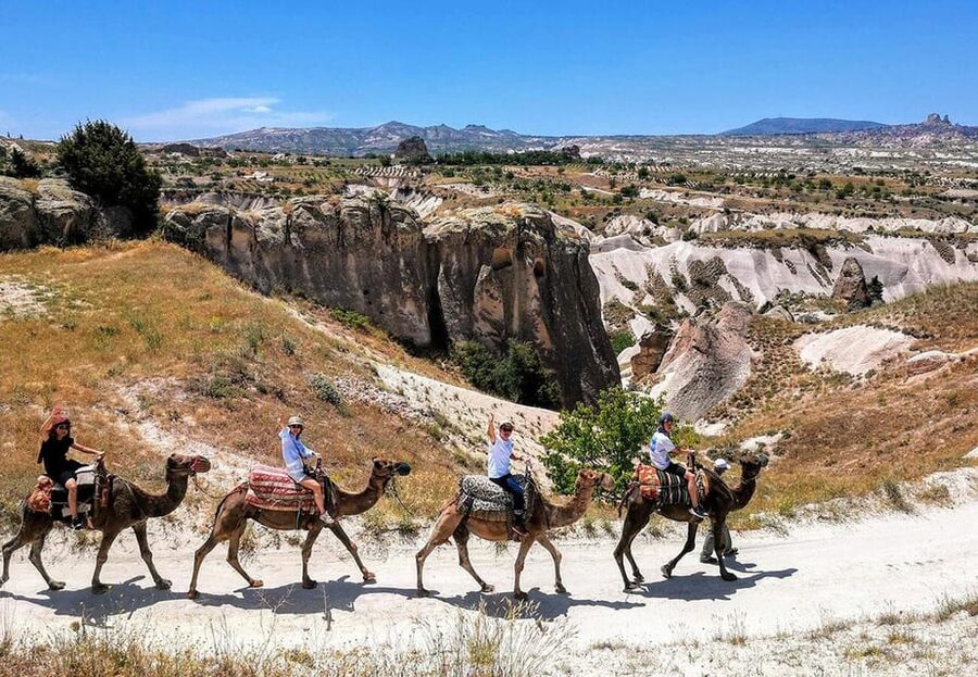Cappadocia: Camel Safari - Meskenler Valley and the Red and Rose Valley panorama