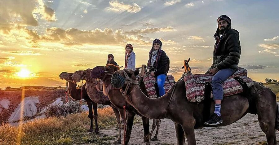 Cappadocia: Camel Safari - Camel caravan reality check: slow walking, occasional cheekiness
