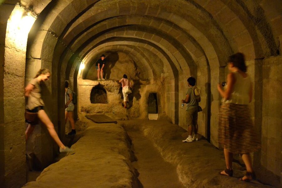 Cappadocia: Green Tour with Entry Fees and Lunch - Kaymaklı Underground City: stables, wineries, and missionary school rooms
