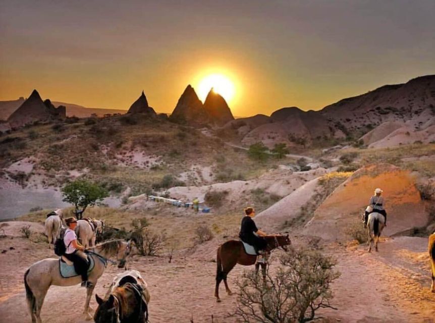 Cappadocia: Horse Riding Tour Sunset or Day Time with Pickup - Rose Valley horseback riding, with corridors and fairy chimneys