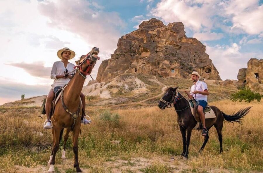 Cappadocia: Horse Riding Tour Sunset or Day Time with Pickup - Red Valley for sunset light and reddish rock pillars