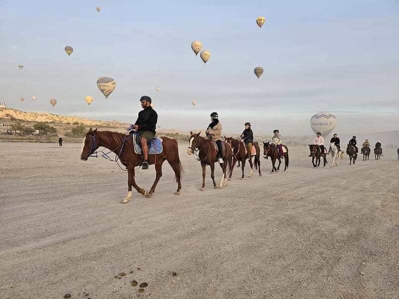 Cappadocia : Horseback riding with fantastic view - The riding route: Rose and Red Valley, Love Valley, Sword Valley, White or Honey Valley