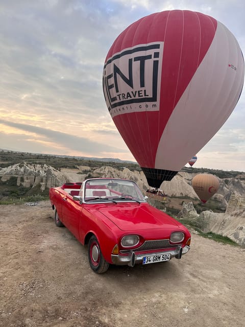 Cappadocia: Hot Air Balloon Watching Tour with Classic Car - The Two-Stop Plan: Love Valley, Then Goreme National Park