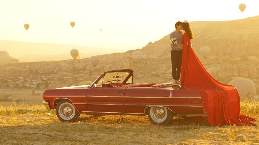Cappadocia Photo Shoot with Classic Car and Flying Dress - Your 2.5-hour route: Göreme, Love Valley, Rose Valley, and one more Cappadocia stop