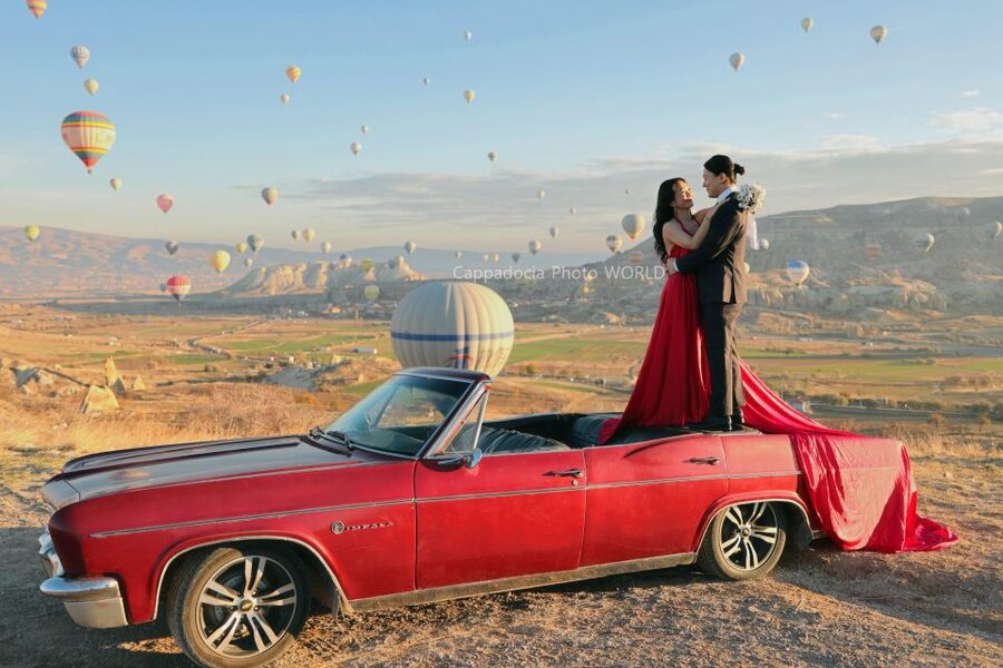 Cappadocia Photo Shoot with Classic Car and Flying Dress - Hotel transfers and timing: make pickup easy and dress for the air