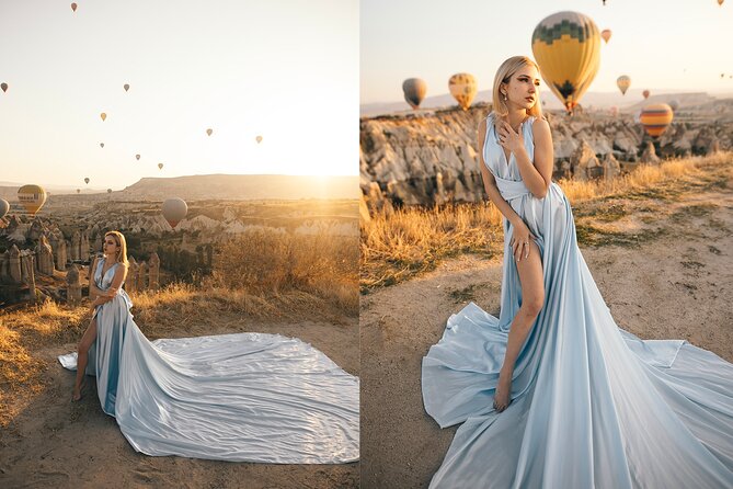 Cappadocia Photoshooting with Flying Dress - Posing help you can actually use