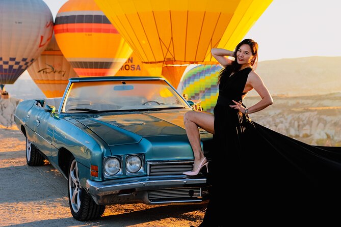 Cappadocia Private Photo Shoot with Flying Dress & Vintage Car - Key highlights worth knowing