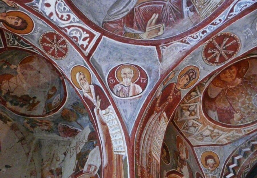 Cappadocia: Red Tour and Sunrise Balloon Tour - Göreme Open Air Museum: Byzantine Cave Churches and Frescoes