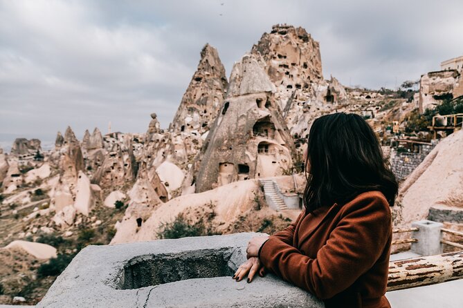 Cappadocia Red Tour + Lavender Garden - Uchisar Castle viewpoint: the big finishing view