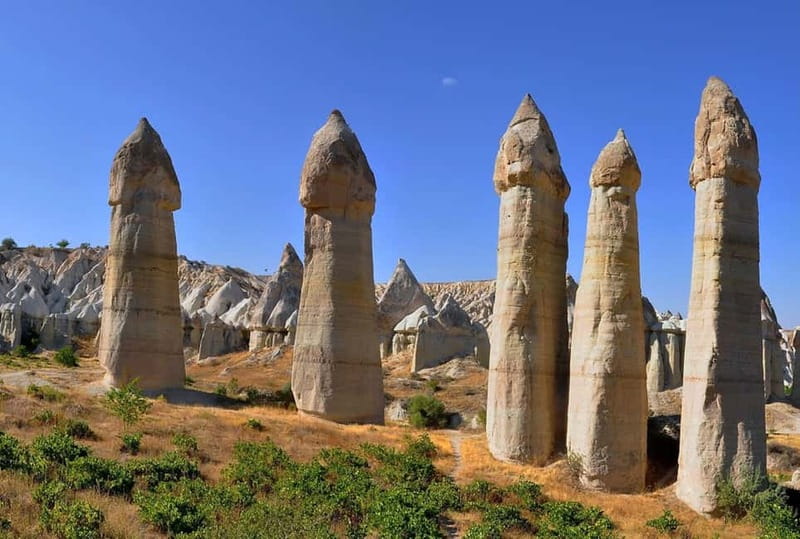 Cappadocia: Red Tour with Lunch & Pottery Demonstration - Love Valley: the classic rock formations, plus time to reset