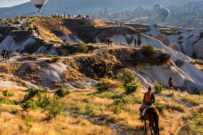Cappadocia Sunrise Horse Riding - Rose Valley Balloon Watching From a High Viewpoint