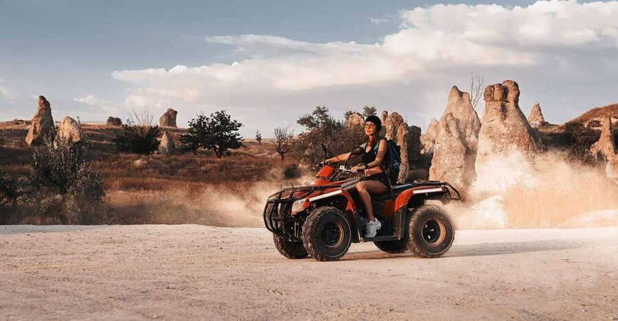 Cappadocia: Sunset Quad Bike Tour - ATVs at sunset through Love and Rose Valley, not just a quick pass