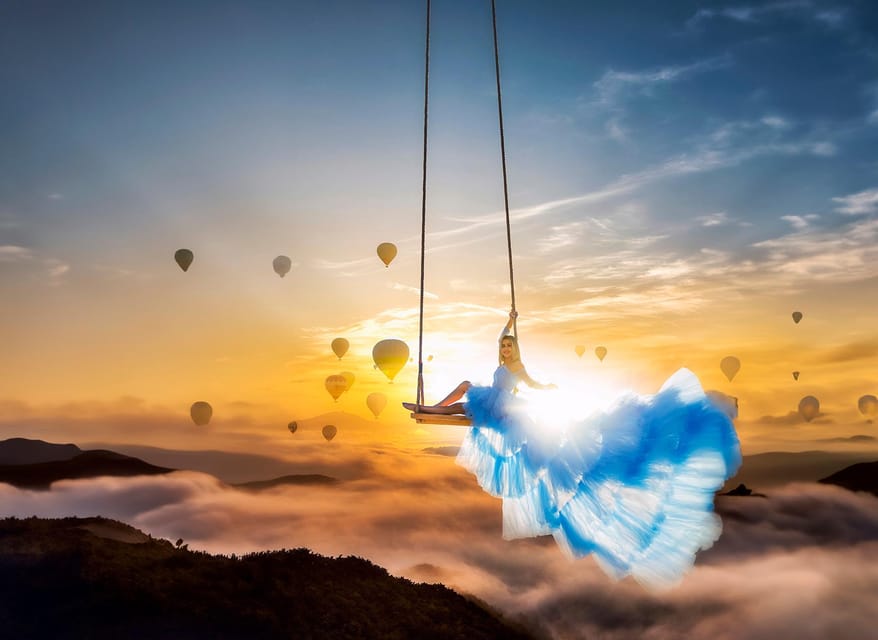 Cappadocia: Taking photo with Swing at hot air balloon view - The crane swing setup: what happens during the 1.5 to 2 hour shoot