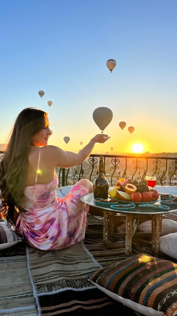Cappadocia: Terrace Photo Spot With Balloon Flight View - Tulip Cave Suites terrace, sunrise timing, and what the 45 to 60 minutes feels like