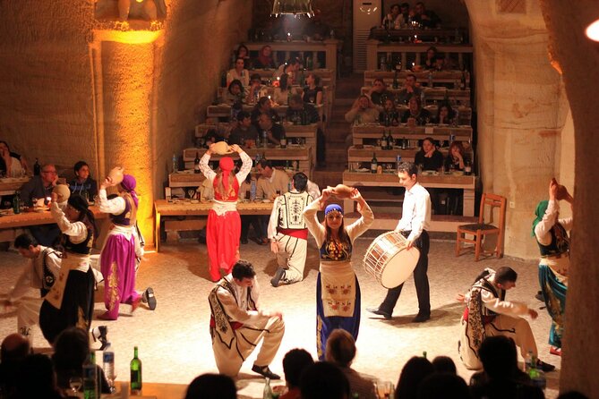 Cappadocia Turkish Night With Unlimited Drinks And Dinner - Show lineup in plain terms: fire, drums, knives, and belly dance