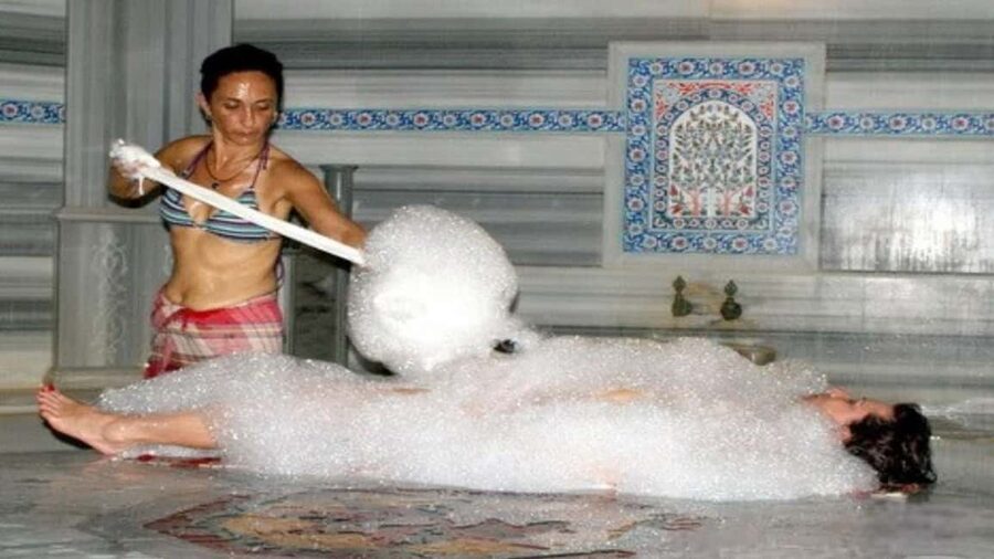 Cappadocia Turkish Traditional Bath - Hamam - Bubble Massage - The Ottoman-style cave bathroom, and the Wi-Fi reality