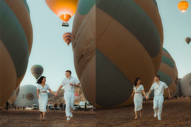 Fascinating Cappadocia Photoshoot by Private Minivan - Love Valley: balloons guide the framing, not luck
