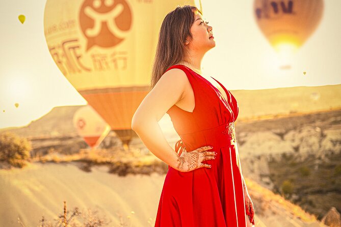 Marriage Proposal and Photoshoot in Cappadocia with Balloon view - Pickup, Mobile Ticket, and Staying on Time in Göreme