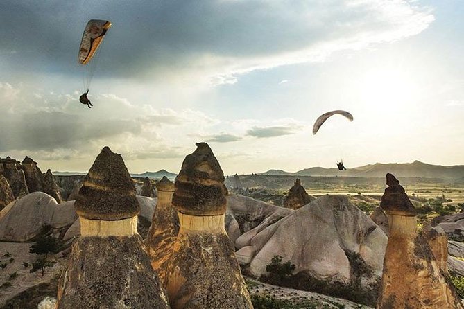 Paragliding Adventure in Cappadocia - The route through Cavusin, Rose Valley, Love Valley, and Göreme National Park